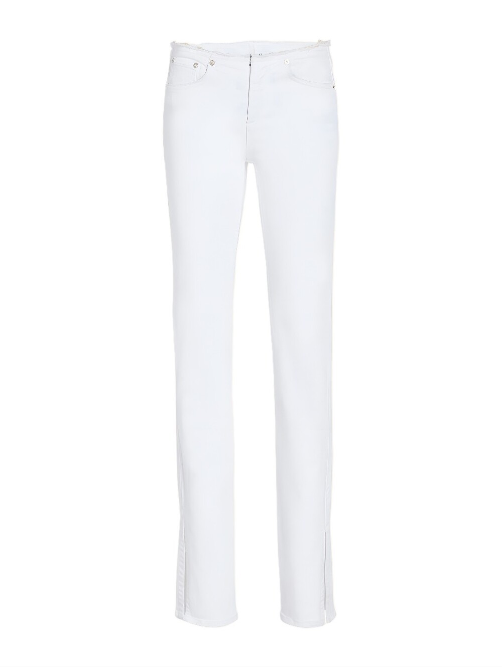 Rag & Bone Low Rise Cut-Off Flare  Relaxed Fit Jeans in White Size 24 NWT